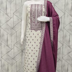 shimmer banarsi silk suit