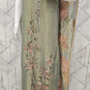pure shimmer georgette suit