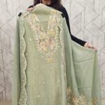 shimmer georgette suit