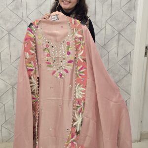 shimmer georgette suit